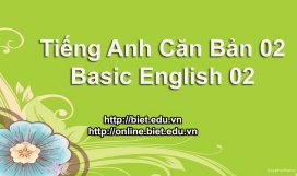 Basic English 02 Basic English 02